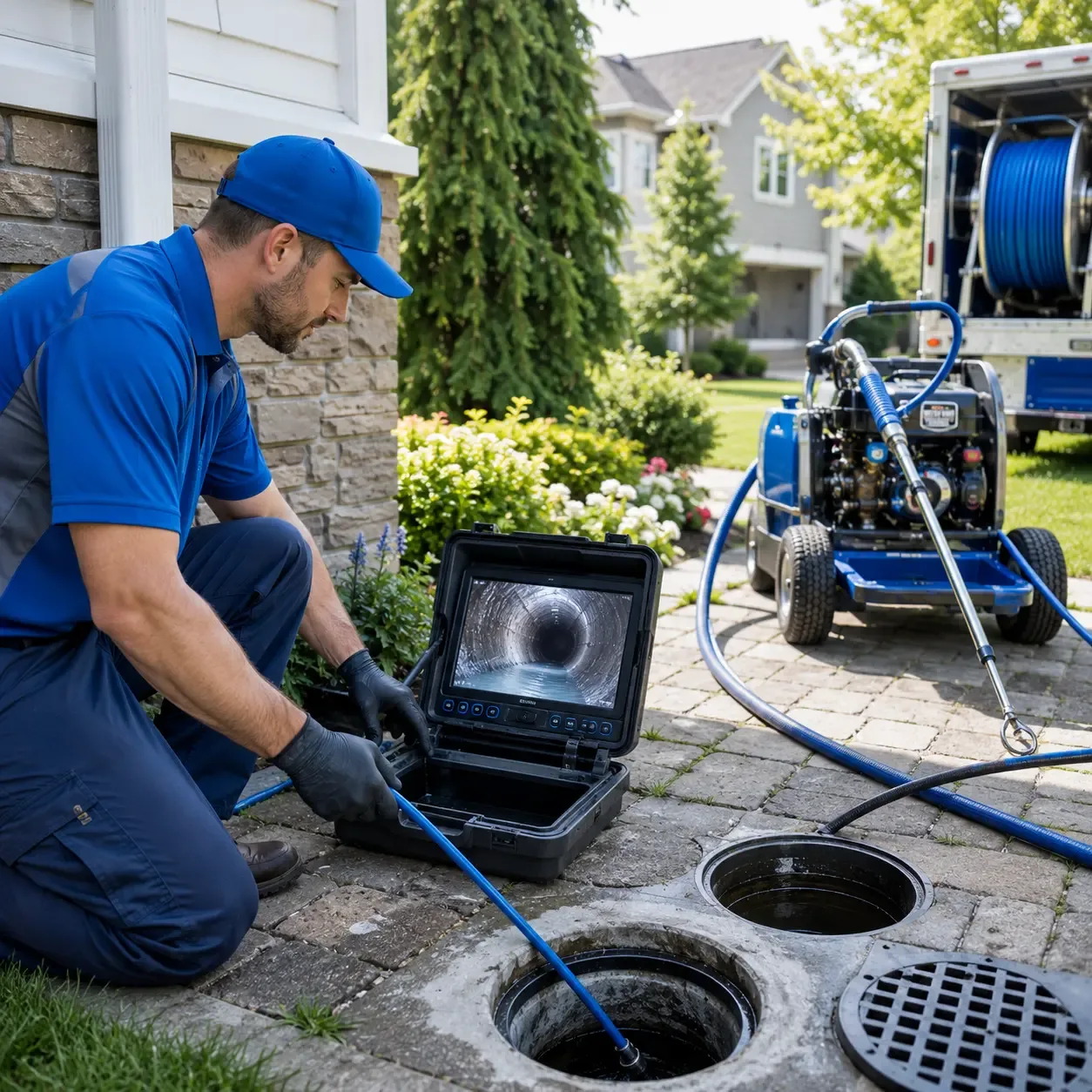 Outdoor drain cleaning professionals serving La Villa, TX