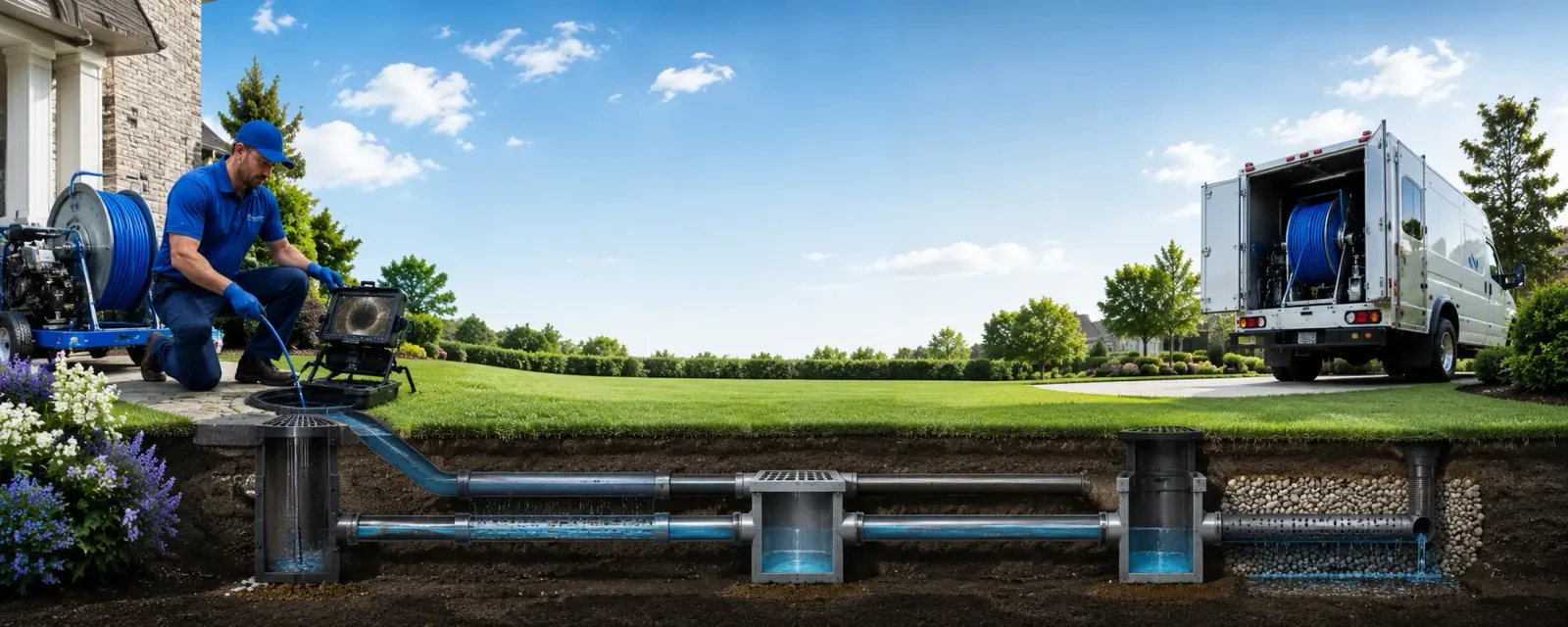 Outdoor drain cleaning information for La Villa, TX